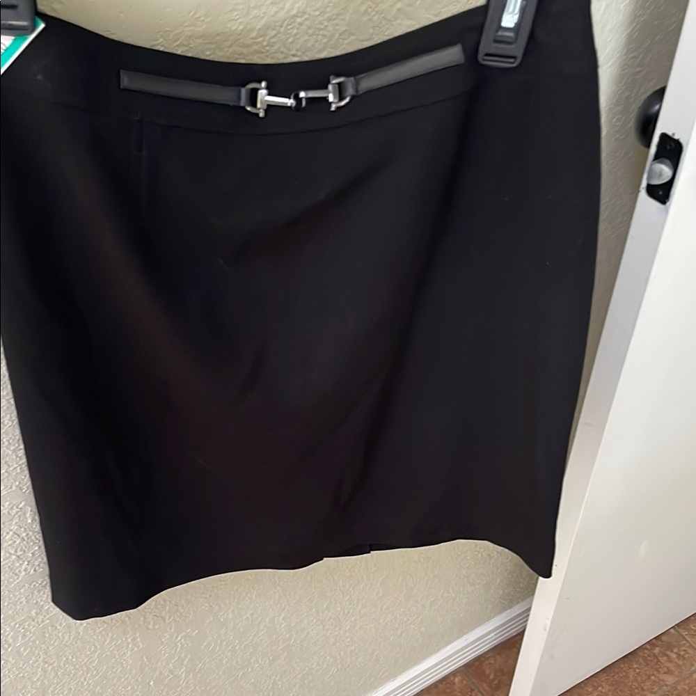 Amanda & Chelsea Black Pencil Skirt Knee-Length Work